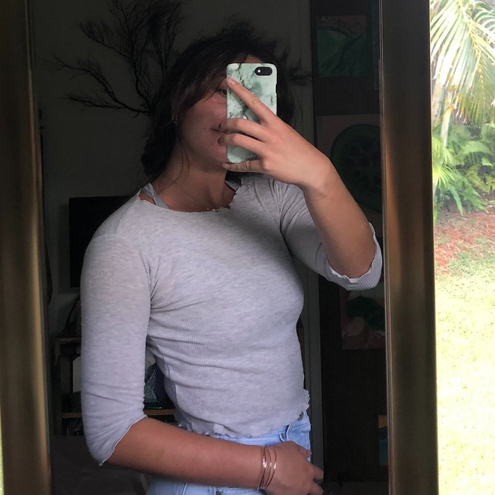 Brandy Melville Gray Long Sleeve